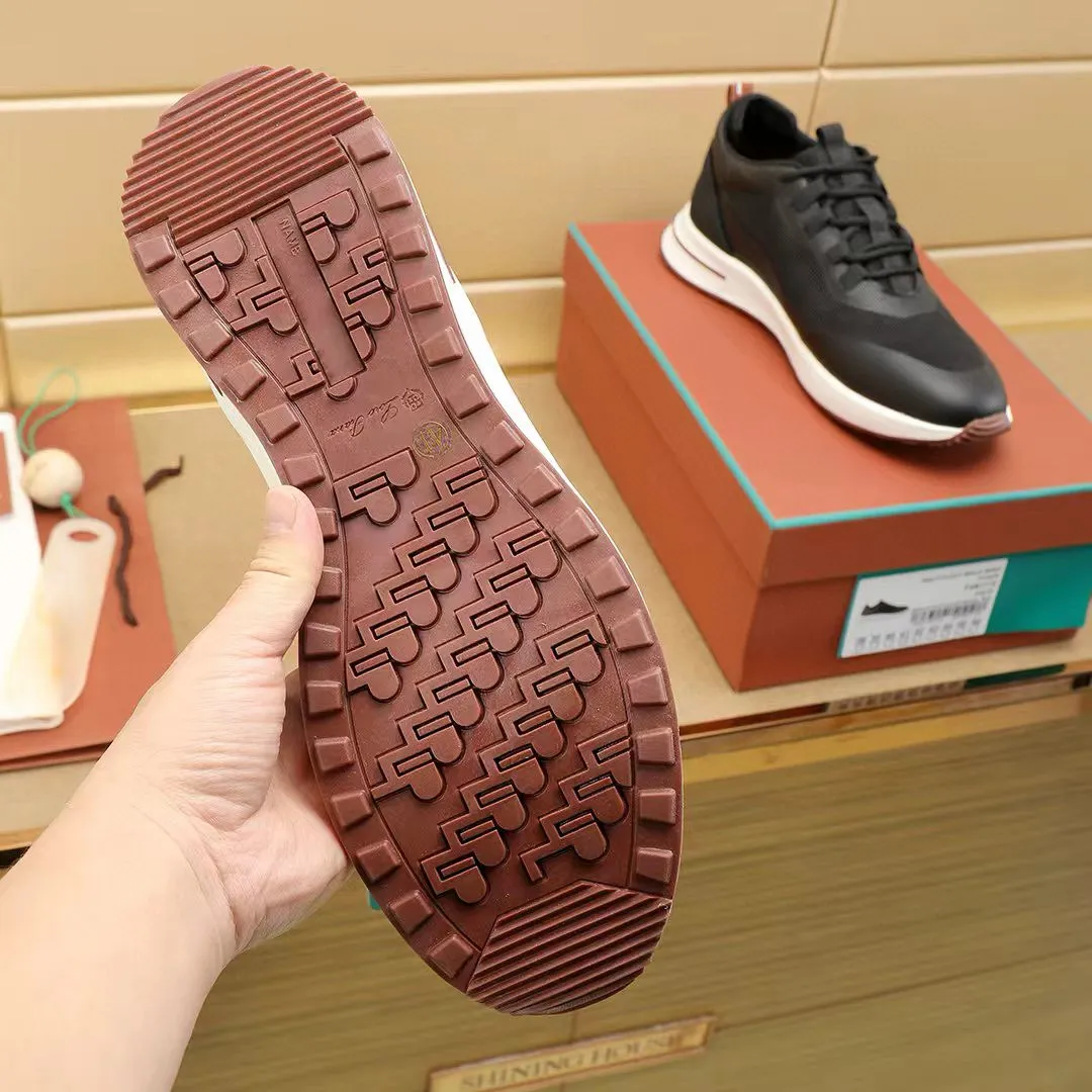 Factory price: 480💰Loro Piana niche classic jogging shoes, men's lace-up casual shoes and sneakers, high-quality lightweight and comfortable fabrics, suitable for outdoor leisure, the color scheme is young and energetic, and it looks great with sportswear or casual suits! Size: 38-44 (45. Customized)